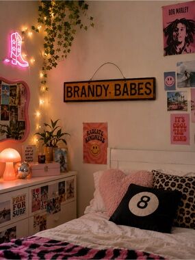 Vintage Brandy Melville  Wooden Sign